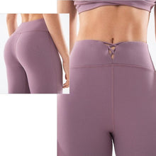 Load image into Gallery viewer, Cross Lace Workout Leggings